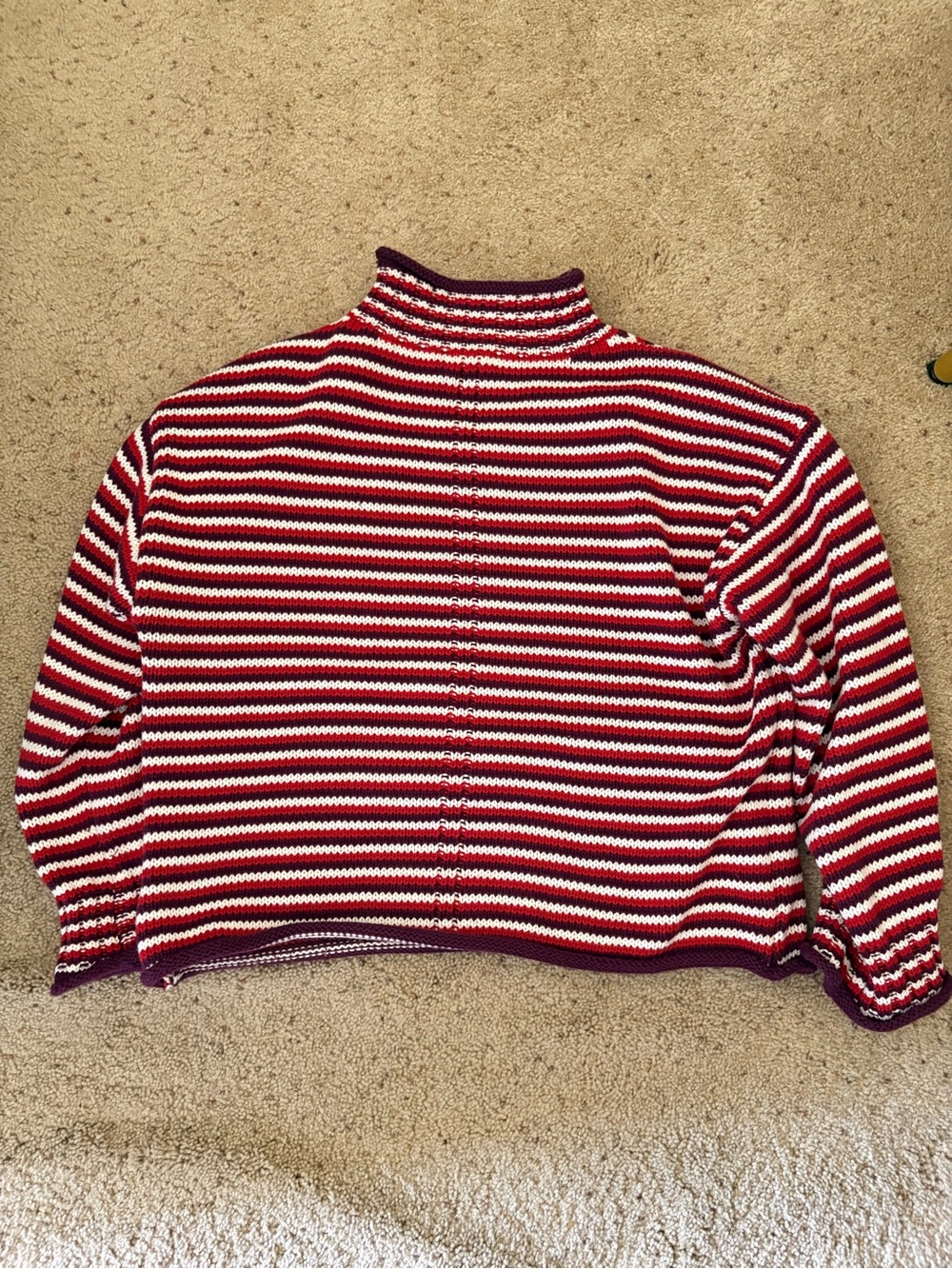 J. Crew 2025 Rollneck trade Sweater in stripe - Picture 3 of 3